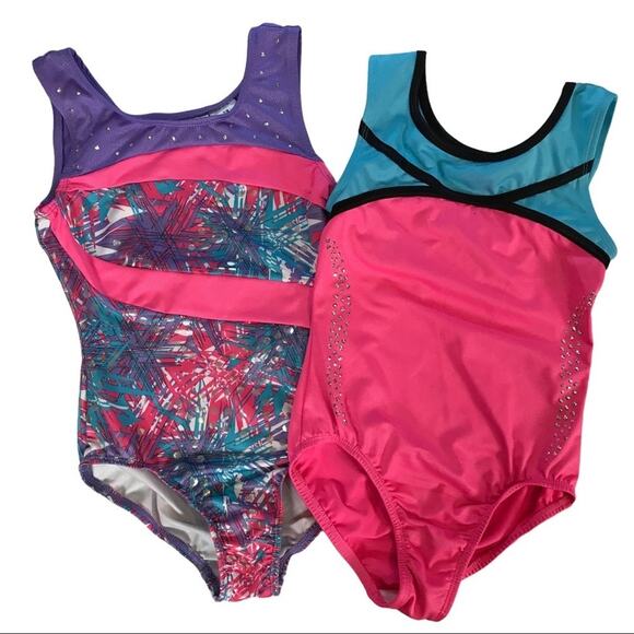 Freestyle Swimsuit Kids Girls One Piece Size 7/8 (set of two) - Picture 1 of 6
